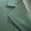 Grand Prix Ladies EQJ Classic 3 Button Show Jacket, New Green with Navy Piping