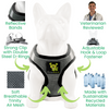 EcoBark Step In Dog Harness - XXXS to Small Breeds- Reflective Soft Mesh Harness for Teacup, Small Dogs and Puppies / Gray