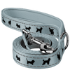 EcoBark Gray Dog Leash- Padded Comfort Grip Leash - 4ft, 5ft, and 6ft Leash for Small and Medium Dogs