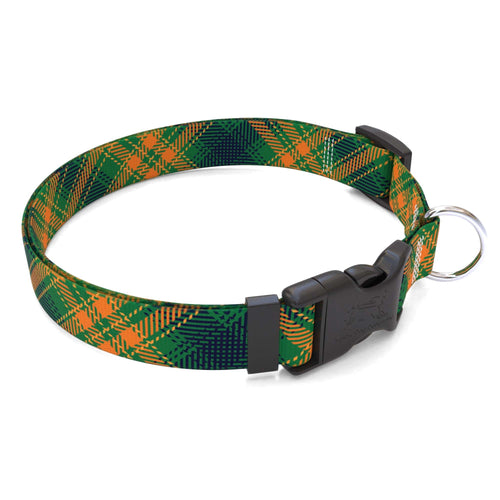 Personalized Green Kilt Plaid Dog Collar