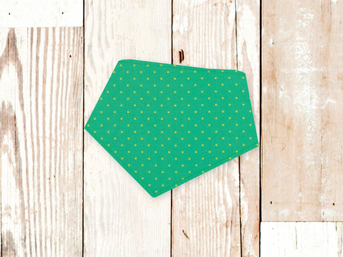 Green Candy Dot Dog Bandana