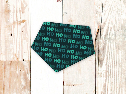 Green HoHoHo Dog Bandana
