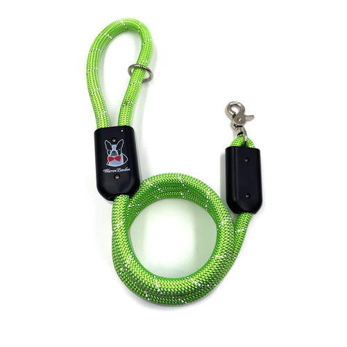 Rope Leash - Rainbow Reflective