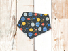 Grey Planets Dog Bandana