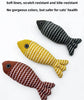 Geshifeng Linen Fish Catnip Toy - Interactive Plush Cat Toy
