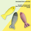 Geshifeng Linen Fish Catnip Toy - Interactive Plush Cat Toy