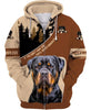 Love Rottweiler Dog 3D Printing Fashion Mens Hoodie Streetwear Pullover Autumn Sweatshirt Unisex Casual Jacket Tracksuit DW678