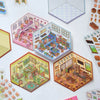 Three Dimensional Landscape DIY Scene Paper Stickers 3 Pack Guinea Pig Diary Series Capybara Handbook Decorative Models