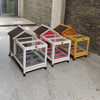 Simple Multi-Pet Cage Rabbits Guinea Pigs Hamsters Squirrels-Wooden Frame Latched Lid Mesh Panels-Extra Large Household Use