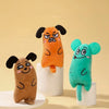 Idepet Catnip Plush Cat Toy - Cute Cartoon Thumb Toy with Tail