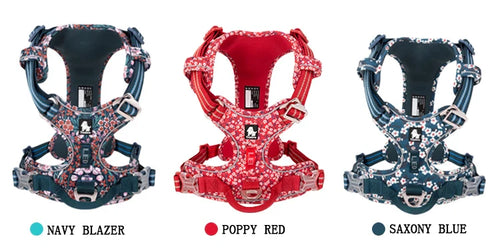 Truelove Floral No Pull Dog Harness - Reflective Cotton Vest
