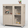 Hamster Cage, Small Animal Cage for Chinchilla/Rat, 4-Tier Guinea Pig Cage Wood with Acrylic Windows, Storage Cabinet