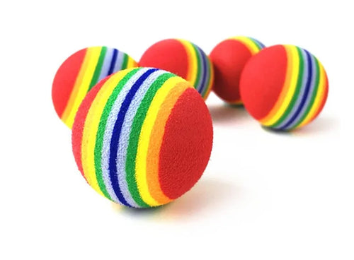 Hovicaed Rainbow EVA Sponge Ball Interactive Cat Toys