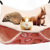 GMTPET Factory OEM Squirrel Rabbit Nest Hamster Cage Honey Bag Flying Cotton Nest Sleeping Bag Double Baby Pet Hanging Hammock