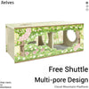 Original Design Eco-Friendly Solid Wood Spring-Themed Large Hamster Hide Small Animal Cage