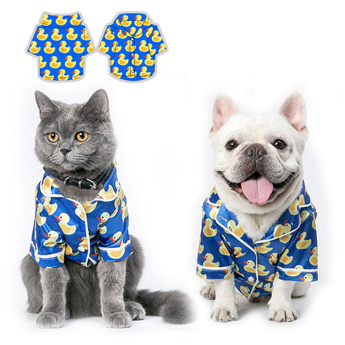 Pet Silk Duck Pajamas