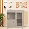 Guinea Pig Cages 4-Tier Hamster Cage Wood with Storage Cabinet House for Rat Chinchilla
