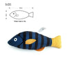 Hapibuyhpb Plush Fish Cat Toy - Bite Resistant Teasing Stick