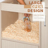 Guinea Pig Cages 4-Tier Hamster Cage Wood with Storage Cabinet House for Rat Chinchilla