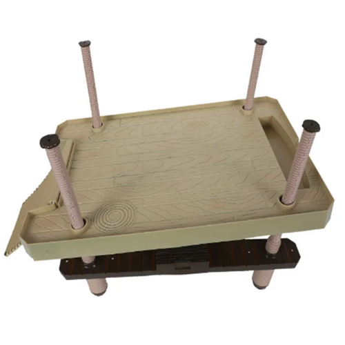 Reptile Large Turtle Square Pier Platform With Ramp Ladder Basking Floating Plastic Durable High Quality