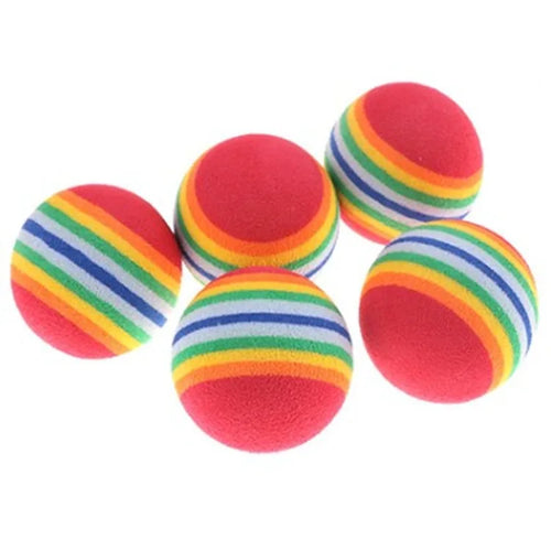 Hovicaed Rainbow EVA Sponge Ball Interactive Cat Toys