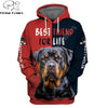 Love Rottweiler Dog 3D Printing Fashion Mens Hoodie Streetwear Pullover Autumn Sweatshirt Unisex Casual Jacket Tracksuit DW680