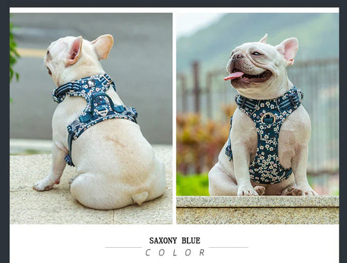 Truelove Floral No Pull Dog Harness - Reflective Cotton Vest