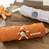Straight Collapsible Cat Tunnel Toy - Suede 25x120cm