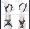 Truelove Floral No Pull Dog Harness - Reflective Cotton Vest