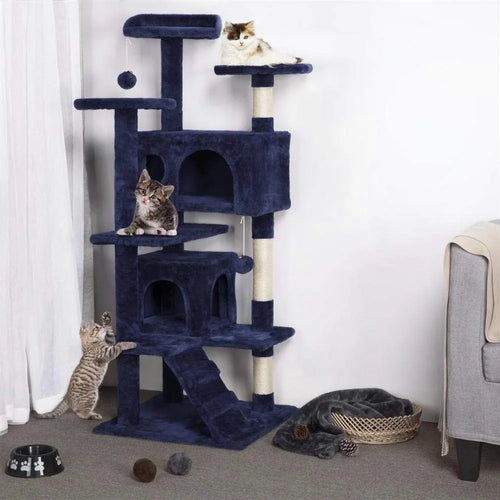 Realtronex 130cm Cat Tree Tower with Condo and Sisal Scratcher