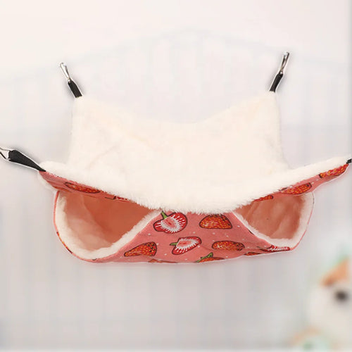 GMTPET Factory OEM Squirrel Rabbit Nest Hamster Cage Honey Bag Flying Cotton Nest Sleeping Bag Double Baby Pet Hanging Hammock
