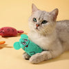 Idepet Catnip Plush Cat Toy - Cute Cartoon Thumb Toy with Tail