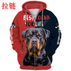 Love Rottweiler Dog 3D Printing Fashion Mens Hoodie Streetwear Pullover Autumn Sweatshirt Unisex Casual Jacket Tracksuit DW680