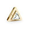 Howlite Triangle Crystal Charm – Gold or Silver | DIPHDA