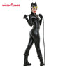 Miccostumes Cat Suit Kitty Cosplay Costume Black Bodysuit Jumpsuit Woman Halloween Cosplay Costume