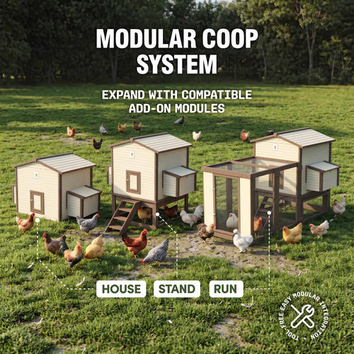 Flock Right Chicken Coop - House with Stand