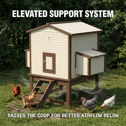 FlockRight Chicken Coop - House with Stand