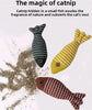 Geshifeng Linen Fish Catnip Toy - Interactive Plush Cat Toy