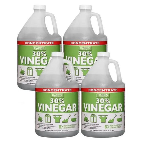 Harris 30% Vinegar Cleaner 1 Gallon 4-Pack w/ Free Sprayer Home Outdoor