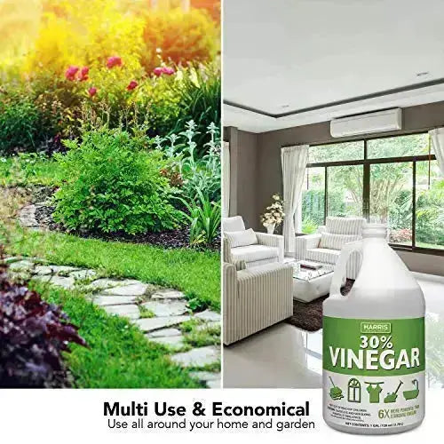 Harris 30% Vinegar Cleaner 1 Gallon 4-Pack w/ Free Sprayer Home Outdoor