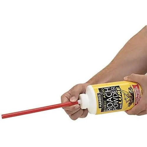 Harris Boric Roach Powder with Lure 16 oz. Puffer for Roaches Silverfish