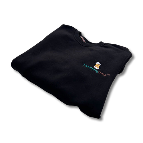 Hatching Time Unisex Crewneck (Black)