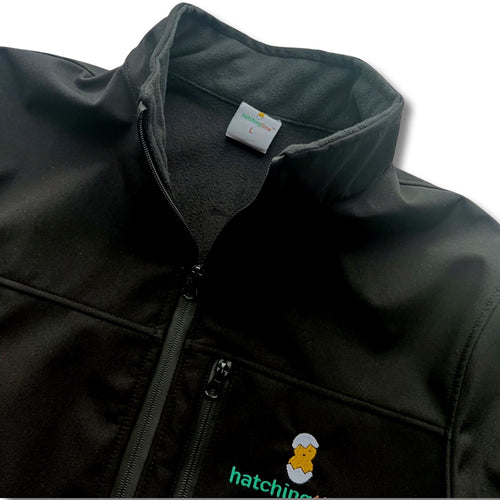 Hatching Time Unisex Soft Shell Jacket (Black)