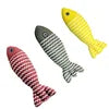 Geshifeng Linen Fish Catnip Toy - Interactive Plush Cat Toy
