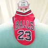 Mesh Basketball Uniform Jersey for Dog Cat Pet