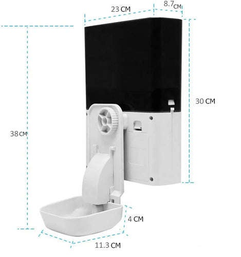 Automatic Pet Cage Hanging Food Feeder 2.5L Capacity Timed or Tuya Wifi App Control Feeder for Small Cat Dog Rabbit Hamster