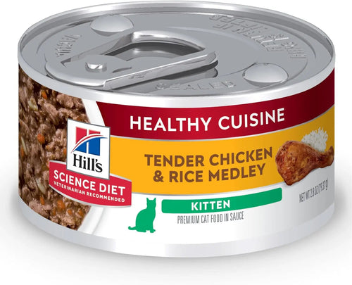 Hill's - Healthy Cuisine Tender Chicken & Rice Medley, Wet Cat Food, 2.8 Oz