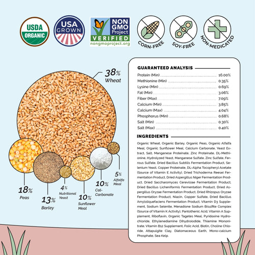 Big Flock Bundle | 2 Months of Organic Feed, Grit & Oyster Shell for 20 Layer Hens