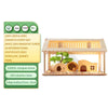 Large Rectangle Hamster House PET Cage Box Transparent Indoor Outdoor for Small Animals Hedgehogs Guinea Pig