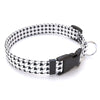 Personalized Houndstooth White and Black Dog Collar
